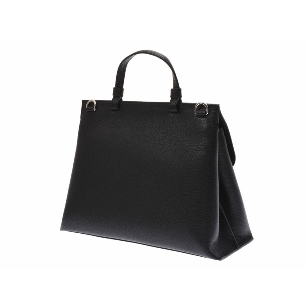 Gucci Leather Bag Black Strap Bamboo Daily